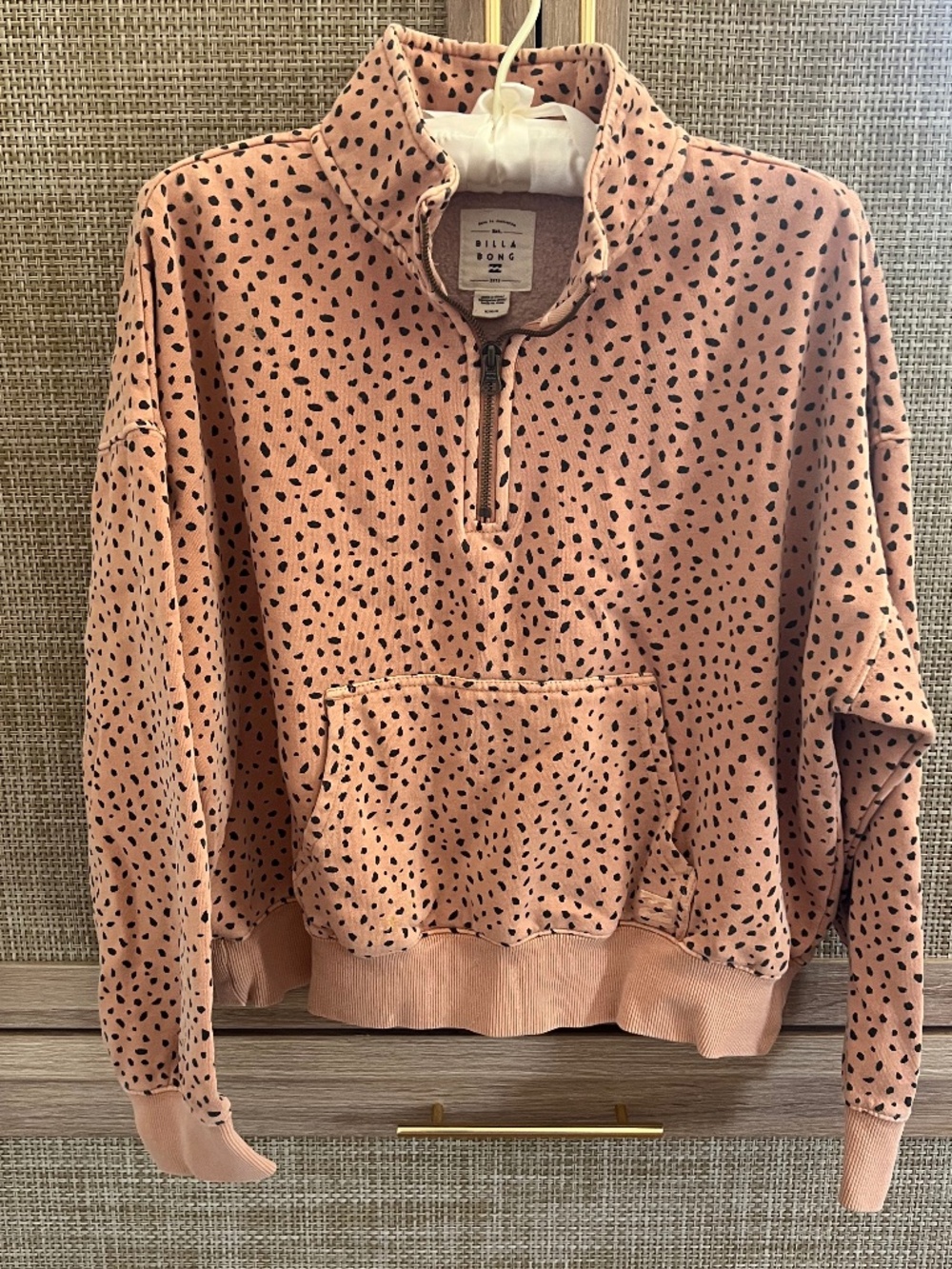 Billabong Animal Print Quarter Zip